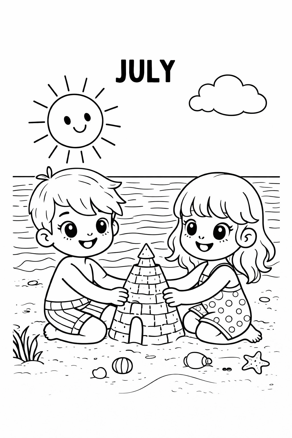 kids Coloring Book - Months Days & Seasons (printable PDF) + FREE STICKERS