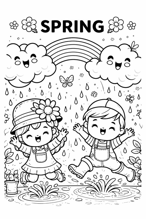 kids Coloring Book - Months Days & Seasons (printable PDF) + FREE STICKERS